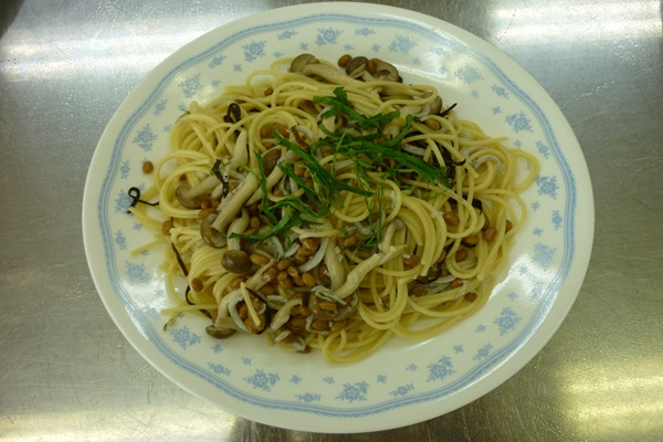 納豆じゃこパスタ