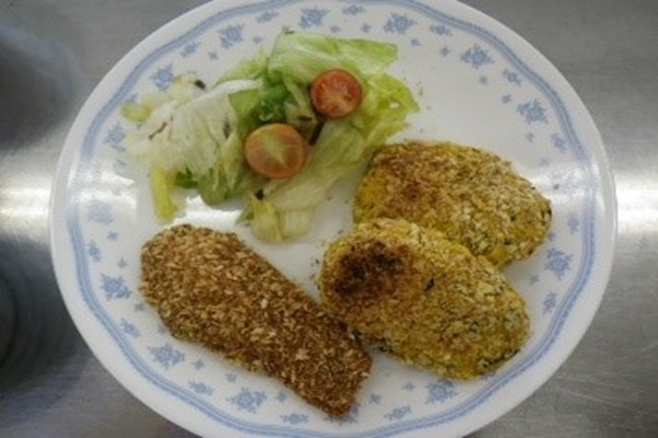 揚げない　かぼちゃコロッケ