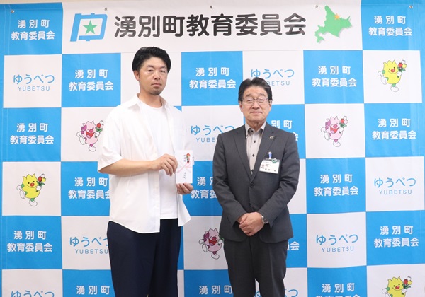 安部伸昭さんと教育長
