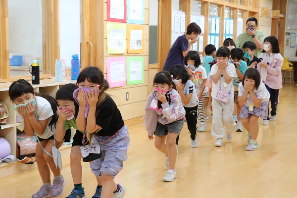 避難訓練の様子